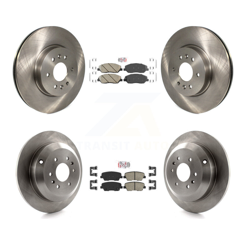 Front Rear Ceramic Pads And Disc Brake Rotors Kit For 2009-2011 Kia Borrego K8A-106879