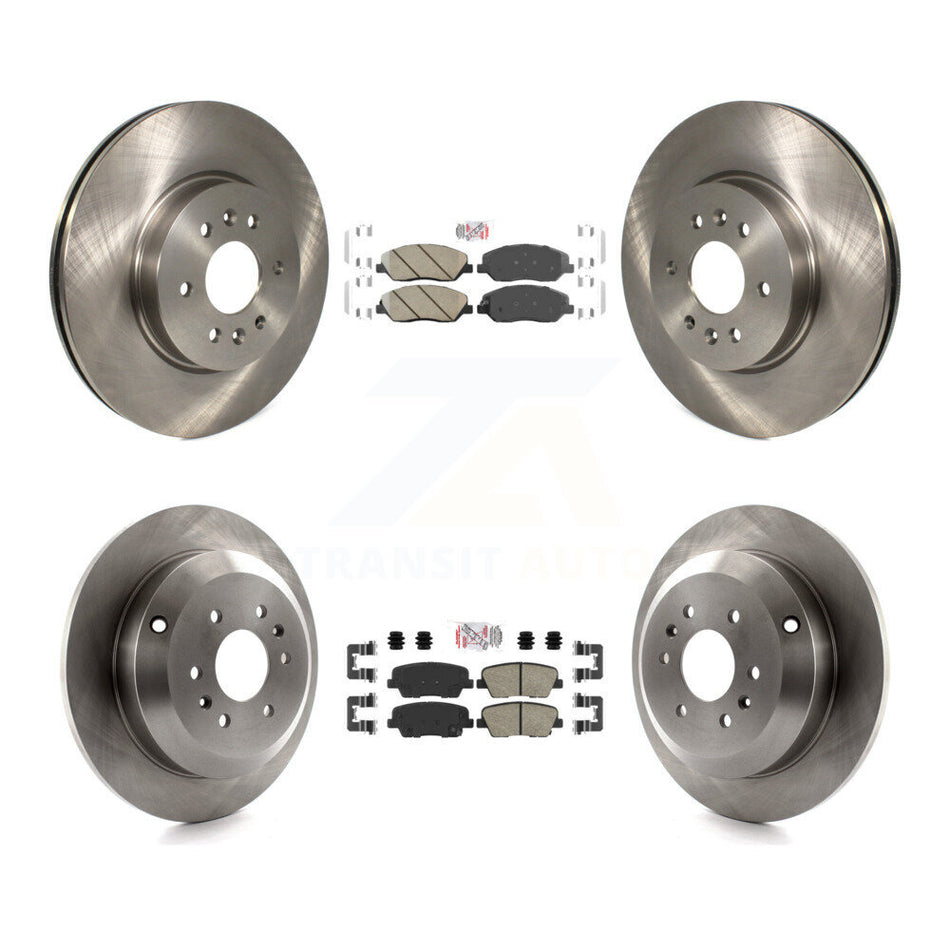 Front Rear Ceramic Pads And Disc Brake Rotors Kit For 2009-2011 Kia Borrego K8A-106880