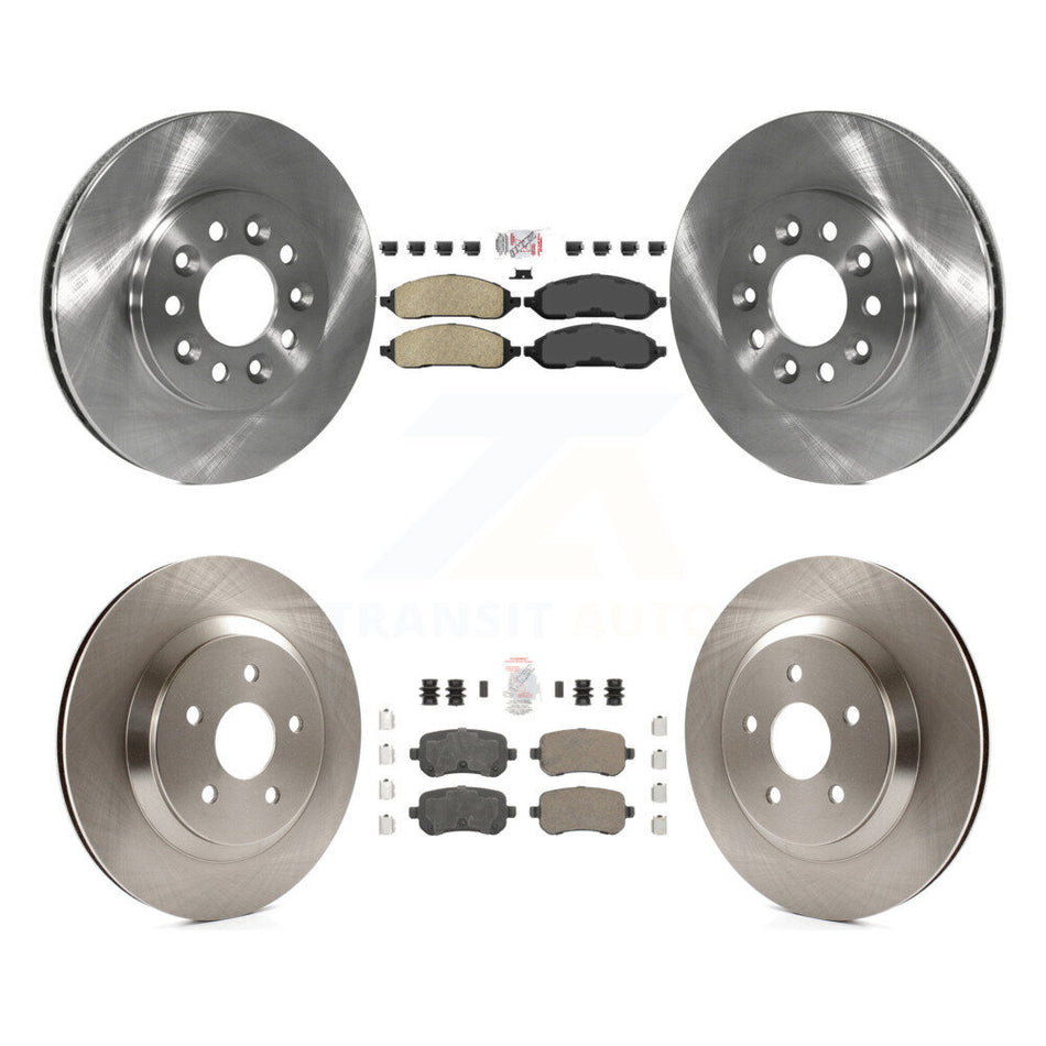 Front Rear Ceramic Pad Disc Brake Rotors Kit For 2004-2007 Ford Freestar Mercury Monterey K8A-106883