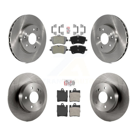 Front Rear Semi-Metallic Pad Brake Rotors Kit For 03-05 Mercedes-Benz C240 Wagon with RWD K8A-106884