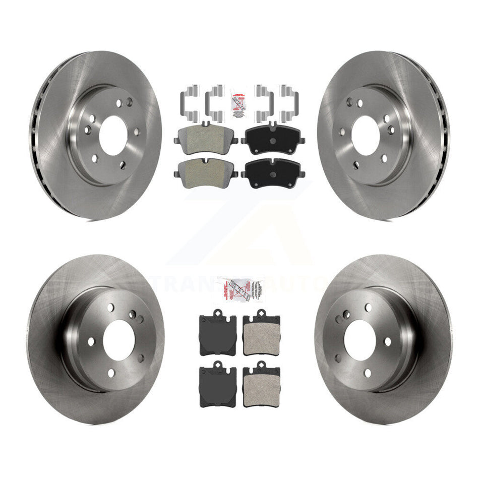 Front Rear Semi-Metallic Pad Brake Rotors Kit For 03-05 Mercedes-Benz C240 Wagon with RWD K8A-106884