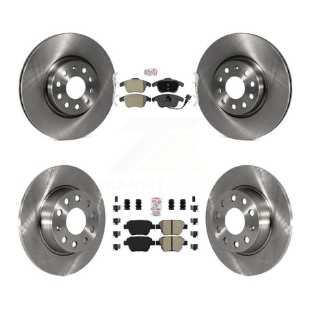 Front Rear Semi-Metallic Pads And Disc Brake Rotors Kit For 2012-2014 Volkswagen Passat K8A-106889