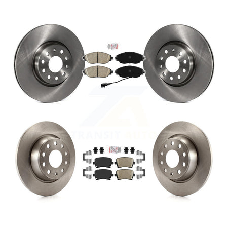 Front Rear Ceramic Pads And Disc Brake Rotors Kit For 2017 Volkswagen CC 4 Motion K8A-106892