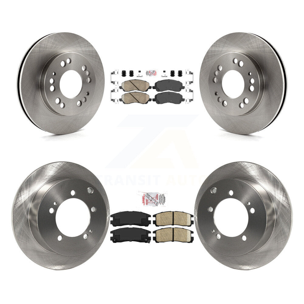 Front Rear Ceramic Pad & Disc Brake Rotor Kit For 2001 Mitsubishi Eclipse 2.4L From 06 01 K8A-106900