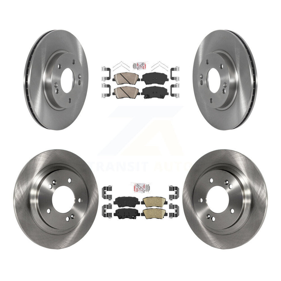 Front Rear Ceramic Pads And Disc Brake Rotors Kit For Hyundai Ioniq Kia Niro K8A-106909