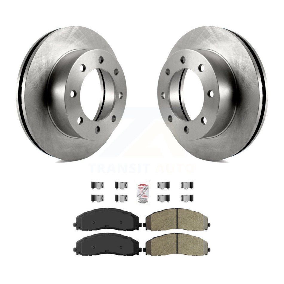 Front Disc Brake Rotors And Semi-Metallic Pads Kit For 2013 Ford F-250 Super Duty 4WD K8A-106926