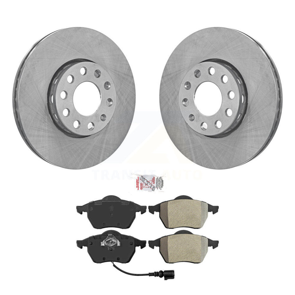 Front Disc Brake Rotors And Semi-Metallic Pads Kit For Audi A6 Quattro 100 K8A-106937