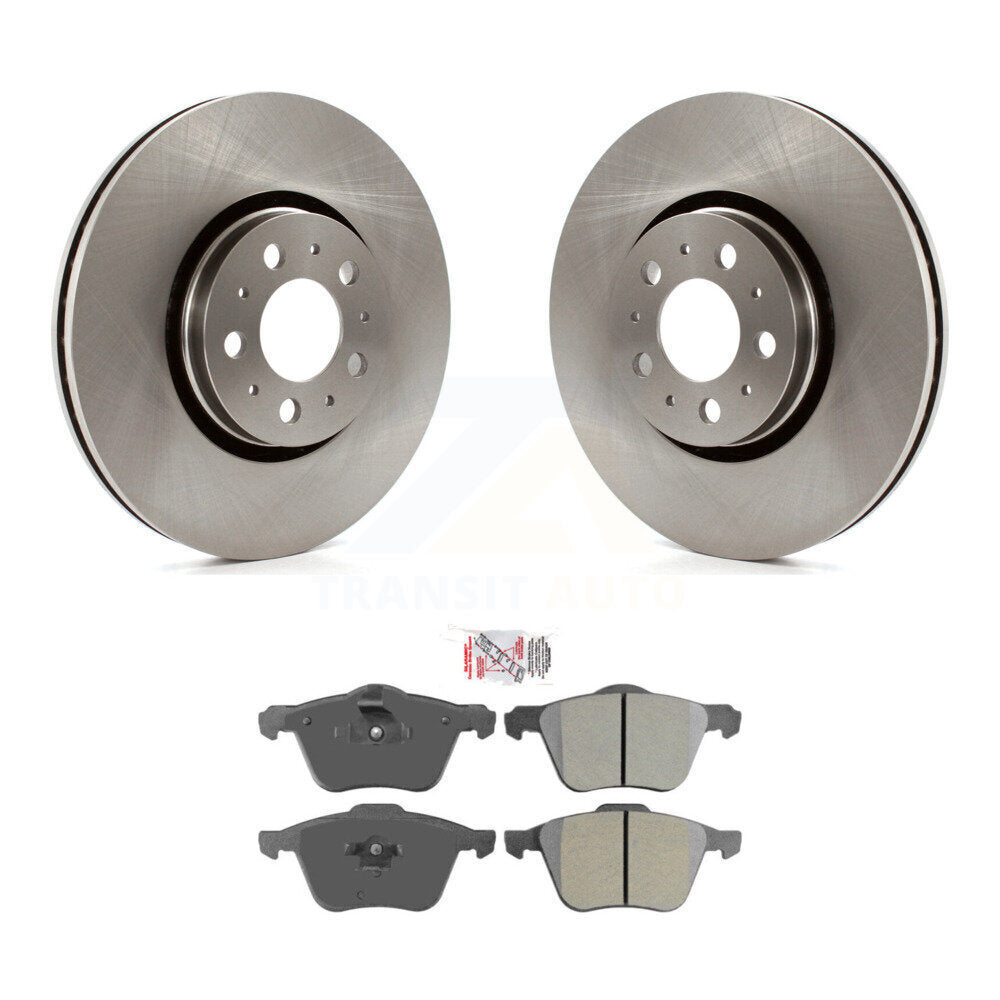 Front Brake Rotors & Semi-Metallic Pad Kit For Volvo XC90 With 316mm Diameter Rotor K8A-106942