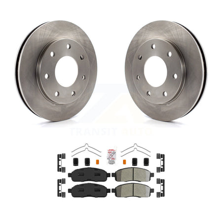 Front Disc Brake Rotors And Semi-Metallic Pads Kit For 2004 Ford F-150 4WD K8A-106943