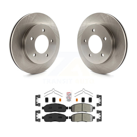 Front Disc Brake Rotors & Semi-Metallic Pad Kit For 2004 Ford F-150 4WD With 5 Lug Wheels K8A-106945