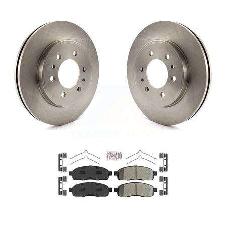 Front Disc Brake Rotors And Semi-Metallic Pads Kit For 2009 Ford F-150 With 6 Lug Wheels K8A-106953
