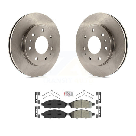 Front Disc Brake Rotors And Semi-Metallic Pads Kit For 2009 Ford F-150 With 7 Lug Wheels K8A-106954