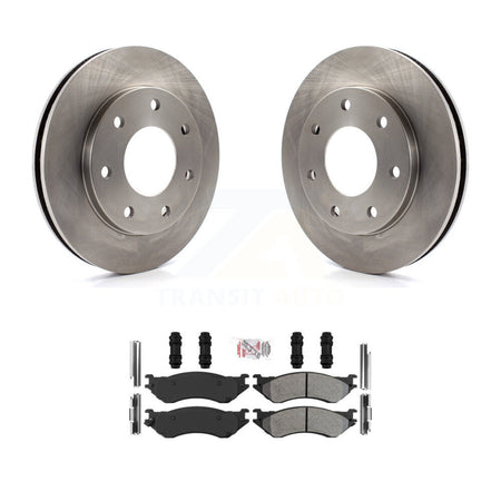Front Disc Brake Rotors And Semi-Metallic Pads Kit For Ford F-150 F-250 HD Heritage 4WD K8A-106991