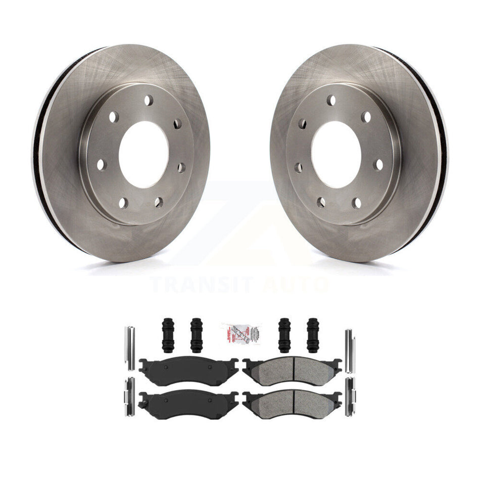Front Disc Brake Rotors And Semi-Metallic Pads Kit For Ford F-150 F-250 HD Heritage 4WD K8A-106991