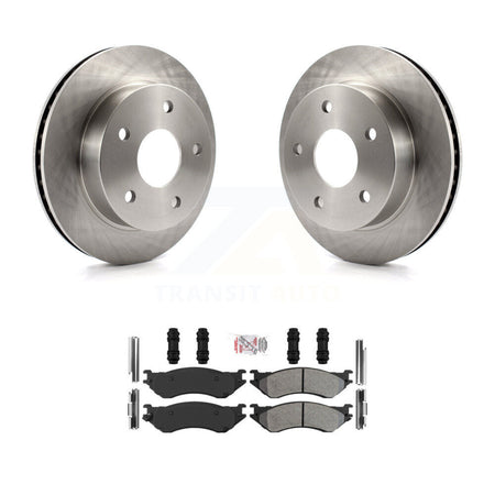 Front Disc Brake Rotors And Semi-Metallic Pads Kit For 2000-2001 Dodge Ram 1500 4WD K8A-106994