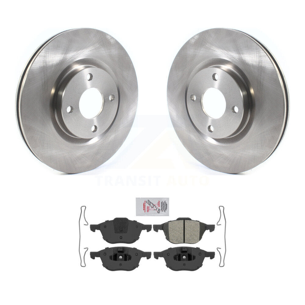 Front Disc Brake Rotors And Semi-Metallic Pads Kit For 2018-2022 Ford EcoSport K8A-107005
