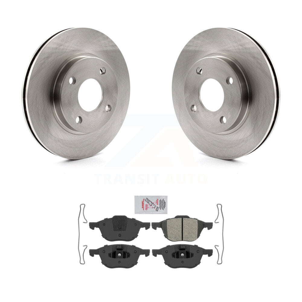 Front Brake Rotors Semi-Metallic Pad Kit For 04 Ford Focus LX/Mid/High/SE/ZTS/ZTW/ZX3/ZX5 K8A-107008
