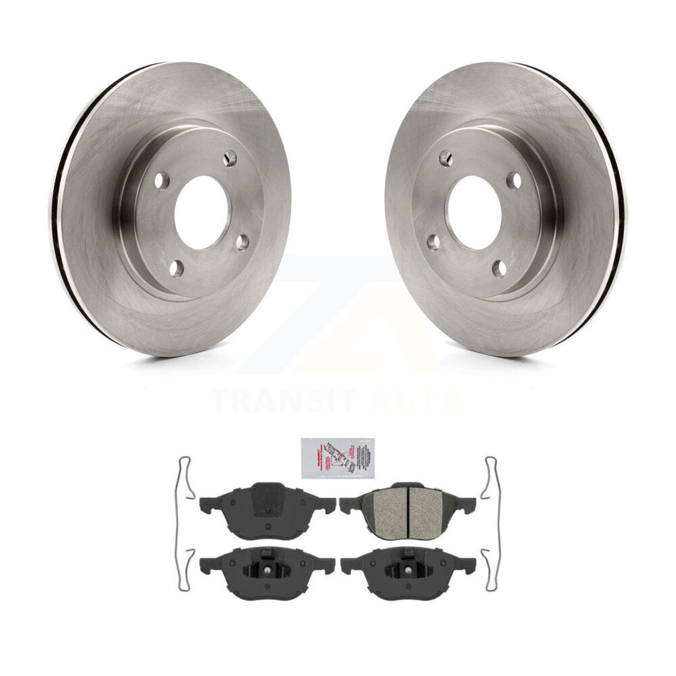 Front Brake Rotors Semi-Metallic Pad Kit For 04 Ford Focus LX/Mid/High/SE/ZTS/ZTW/ZX3/ZX5 K8A-107008