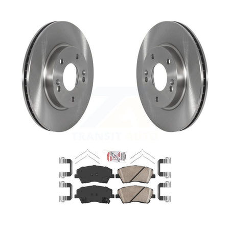 Front Disc Brake Rotors And Ceramic Pads Kit For 2017-2022 Hyundai Ioniq Kia Niro K8A-107020