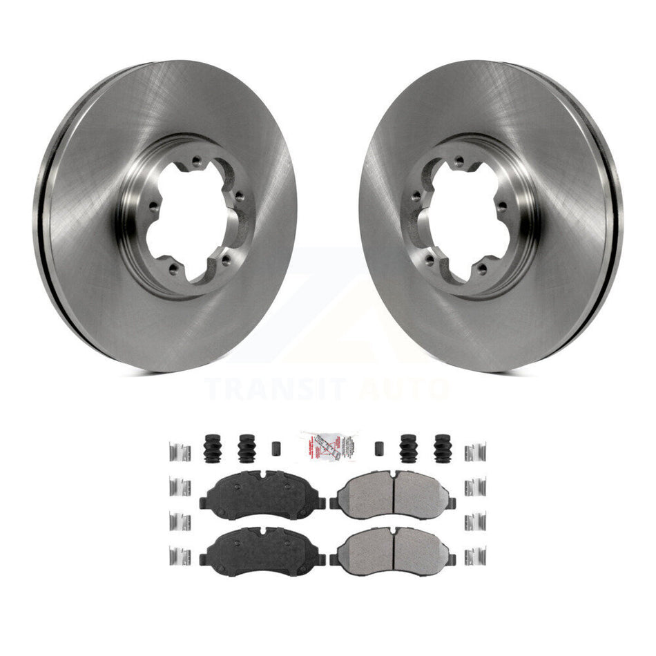 Front Disc Brake Rotor Semi-Metallic Pad Kit For Ford Transit-250 Transit-150 Transit-350 K8A-107041