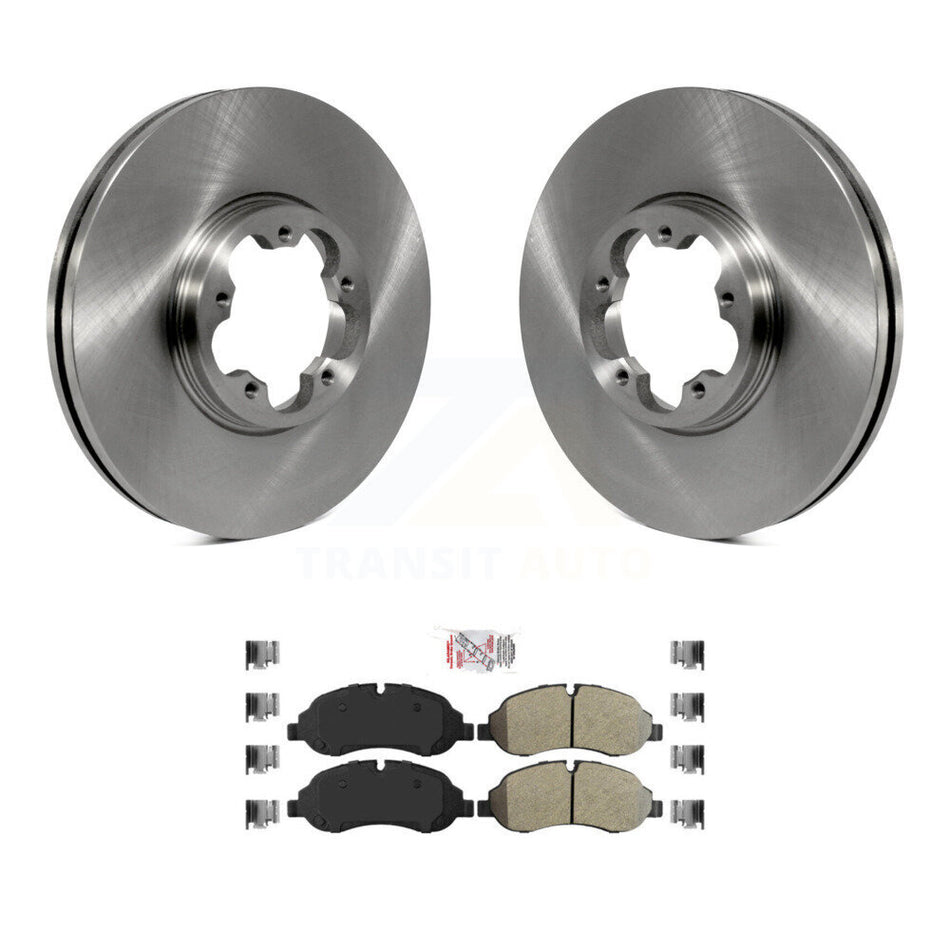 Front Disc Brake Rotor Semi-Metallic Pad Kit For Ford Transit-250 Transit-150 Transit-350 K8A-107042