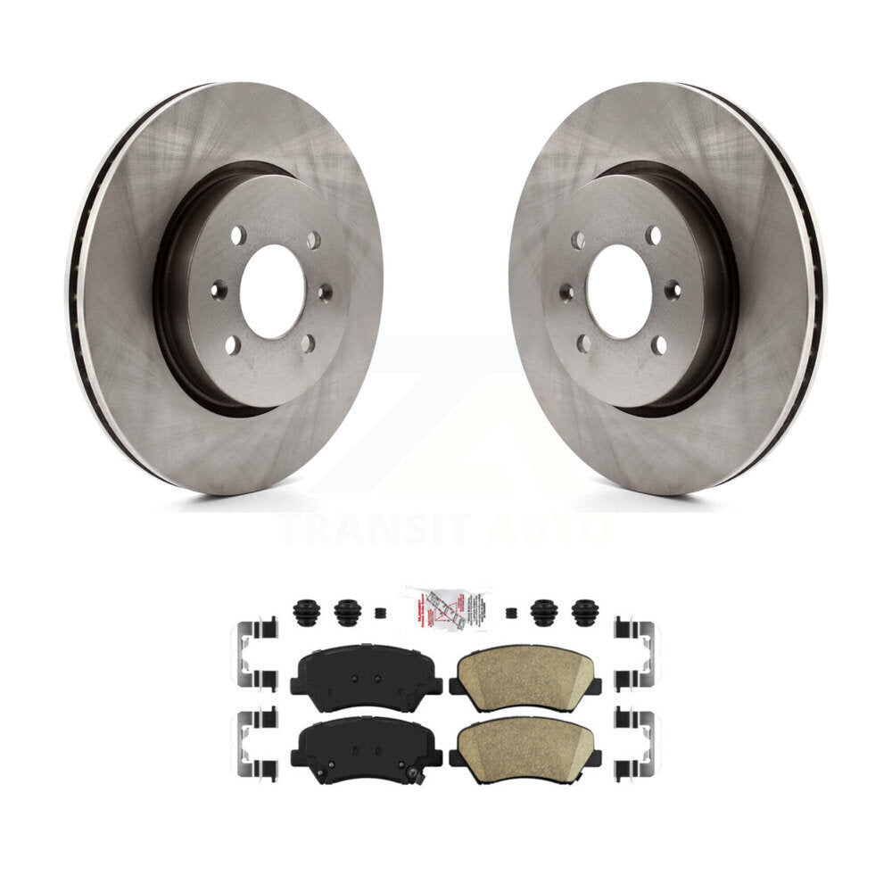 Front Disc Brake Rotors And Ceramic Pads Kit For Kia Rio K8A-107059
