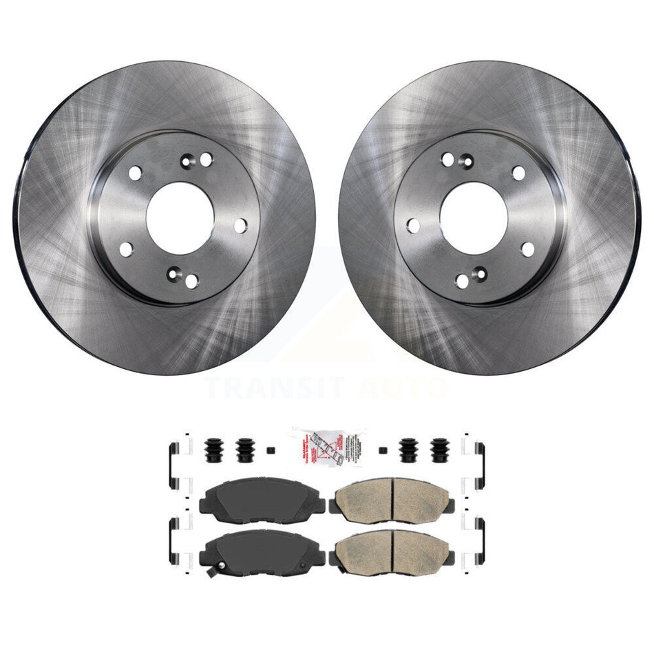 Front Disc Brake Rotors And Ceramic Pads Kit For 2011 Honda Civic GX K8A-107065