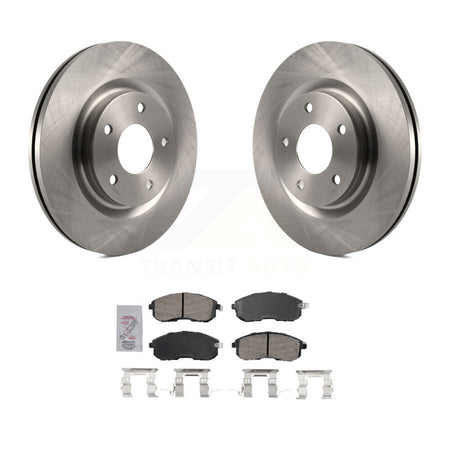 Front Disc Brake Rotors And Ceramic Pads Kit For 2017-2019 Nissan Sentra Turbocharged K8A-107081