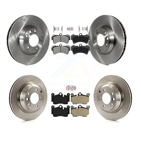 Front Rear Semi-Metallic Pads And Disc Brake Rotors Kit (6Pc) For Audi Q7 K8A-107101