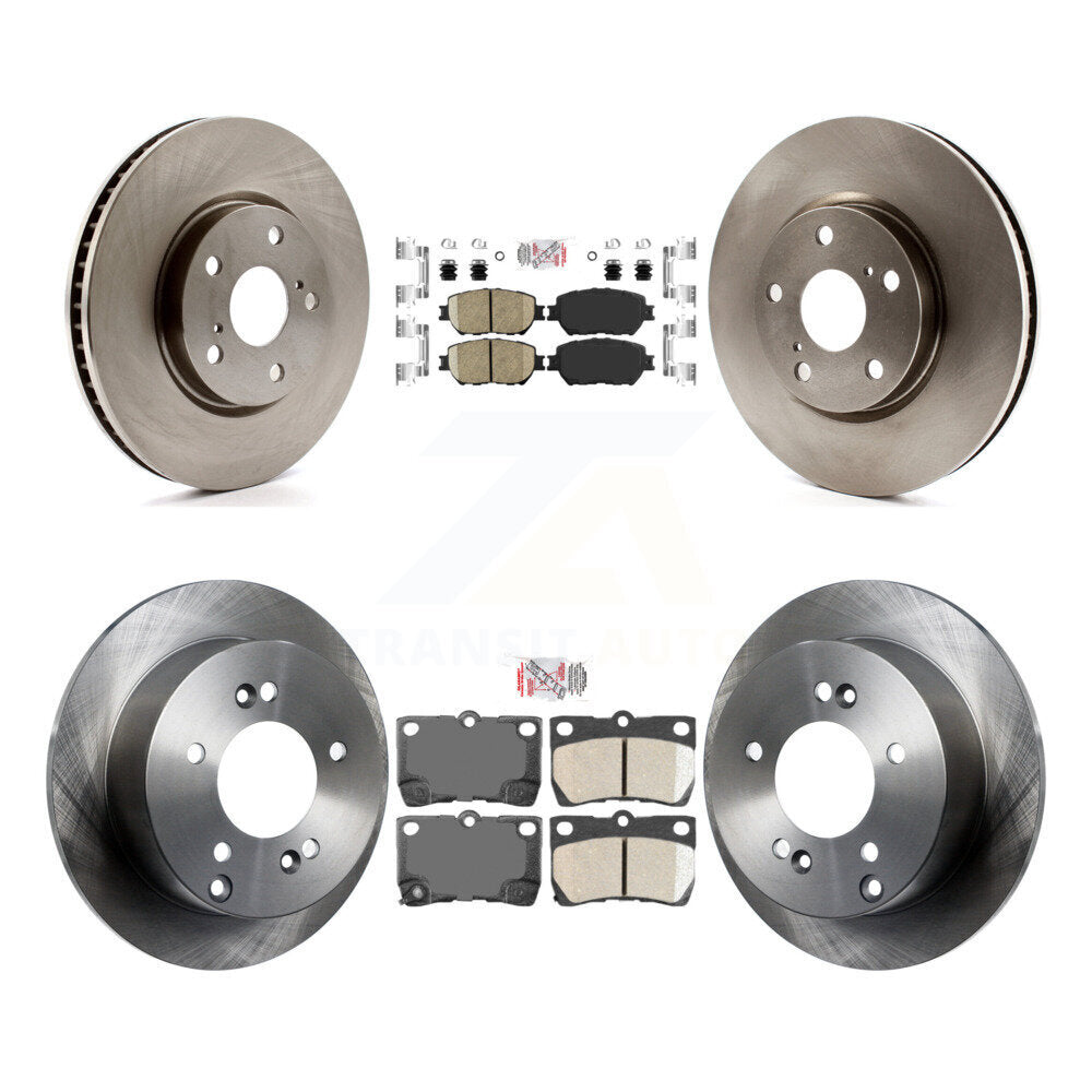 Front Rear Ceramic Pads And Disc Brake Rotors Kit (6Pc) For Lexus IS250 K8A-107106