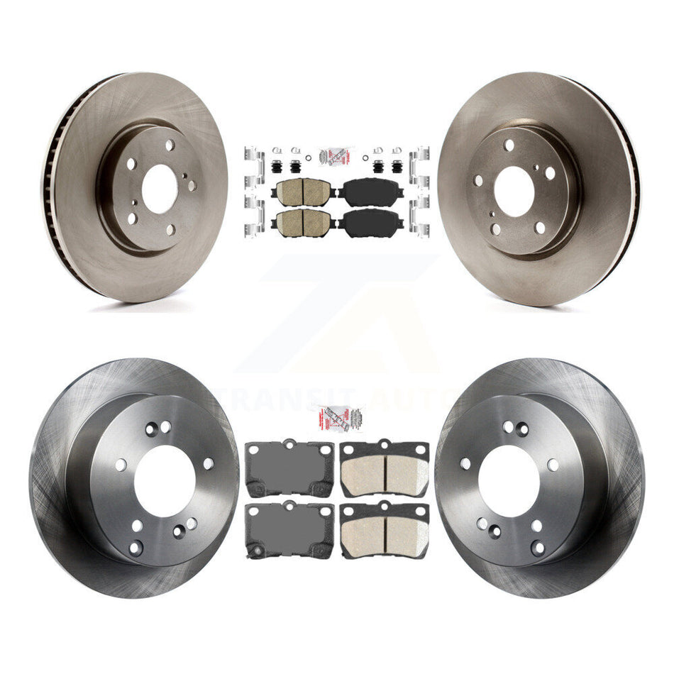 Front Rear Ceramic Pads And Disc Brake Rotors Kit (6Pc) For Lexus IS250 K8A-107106