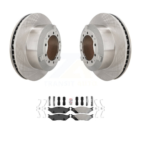 Rear Brake Rotor & Semi-Metallic Pad Kit For Ford F-450 Super Duty F-550 International IC K8A-107164