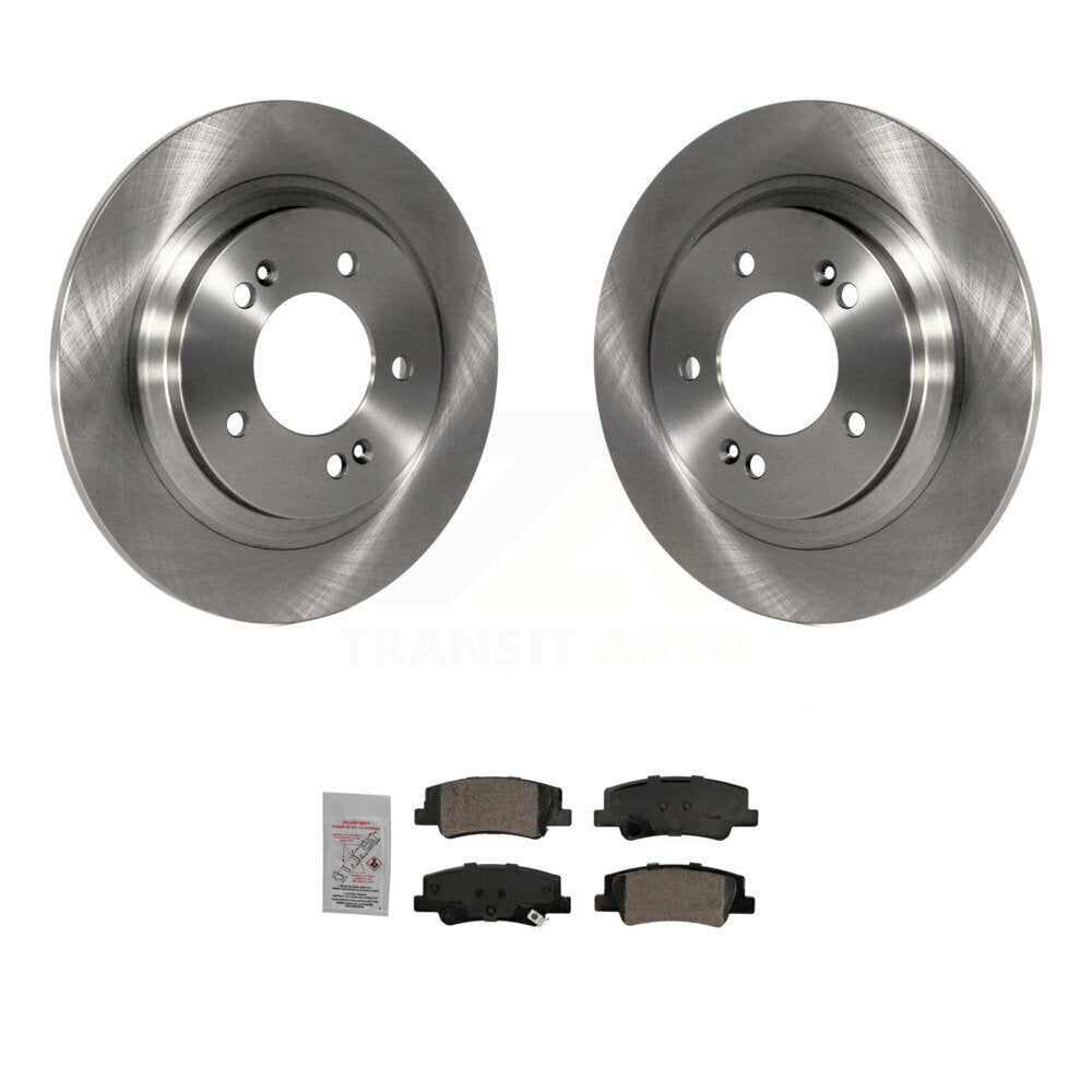 Rear Disc Brake Rotors And Ceramic Pads Kit For Hyundai Sonata Kia Niro EV K5 K8A-107169