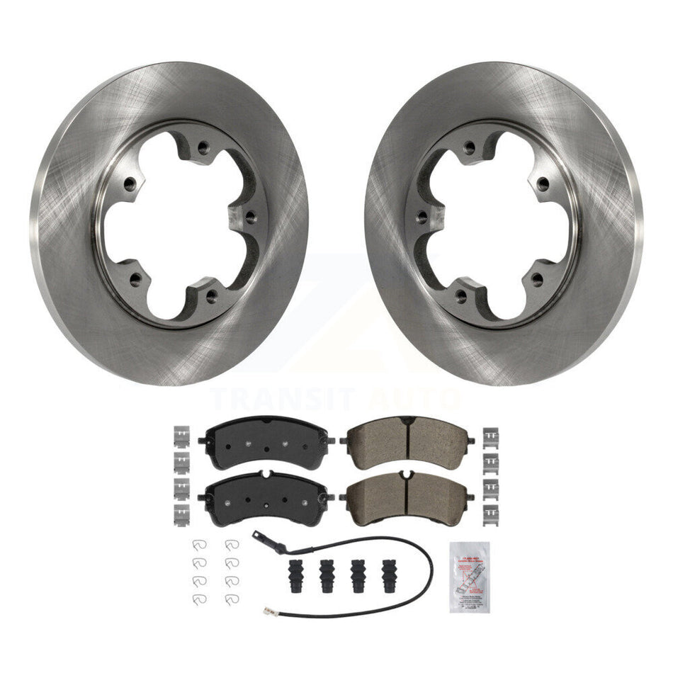 Rear Disc Brake Rotors Semi-Metallic Pad Kit For Ford Transit-250 Transit-150 Transit-350 K8A-107170
