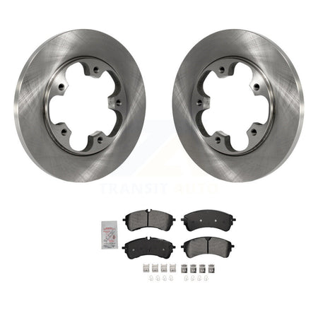 Rear Disc Brake Rotors Semi-Metallic Pad Kit For Ford Transit-250 Transit-150 Transit-350 K8A-107171
