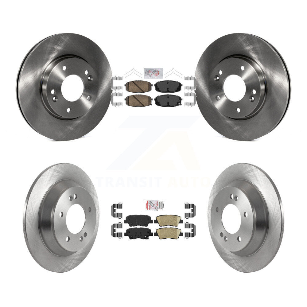 Front Rear Ceramic Pad Brake Rotors Kit For 2022 Hyundai Kona With Electric Parking K8A-107202