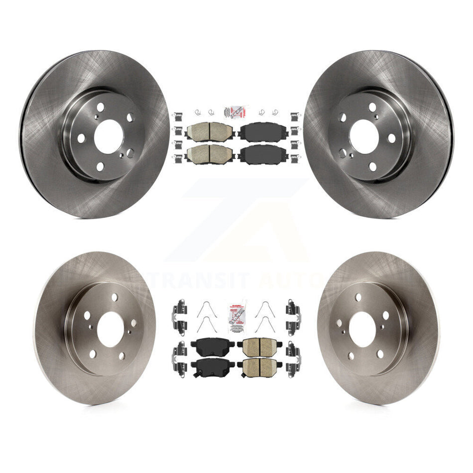 Front Rear Ceramic Pad & Brake Rotor Kit For Toyota Matrix With 279mm Diameter K8A-107203