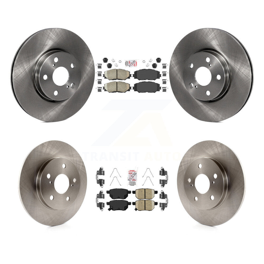 Front Rear Ceramic Pad & Brake Rotor Kit For Toyota Matrix With 279mm Diameter K8A-107205