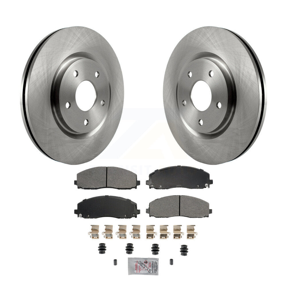 Front Brake Rotor Semi-Metallic Pad Kit For Dodge Grand Caravan Journey Chrysler Pacifica K8A-107207