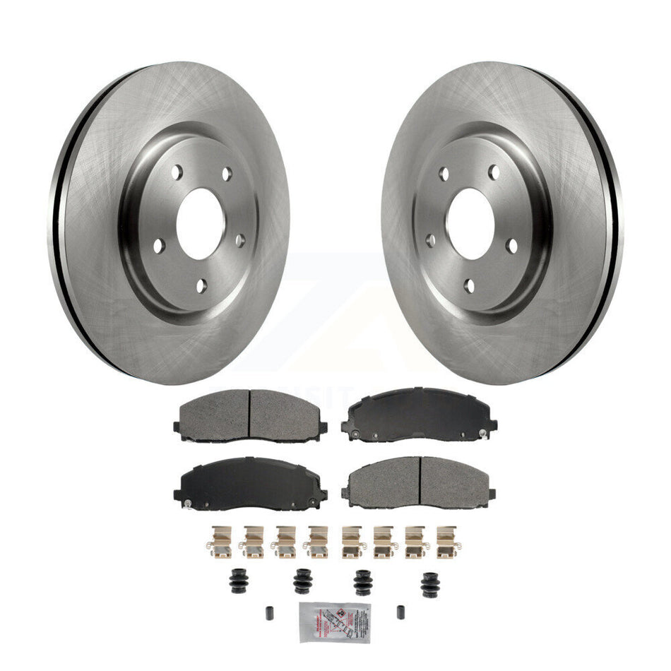 Front Brake Rotor Semi-Metallic Pad Kit For Dodge Grand Caravan Journey Chrysler Pacifica K8A-107207