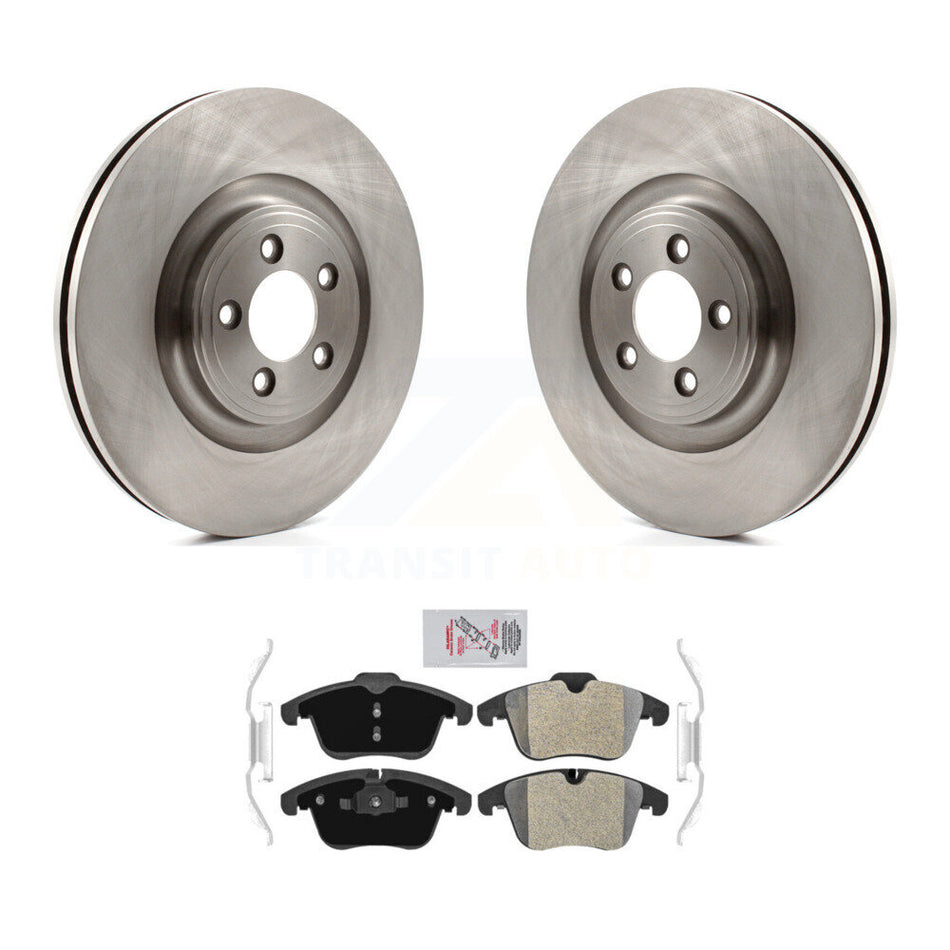 Front Brake Rotors Semi-Metallic Pad Kit For 10 Jaguar XF With 354mm Diameter Rotor K8A-107216