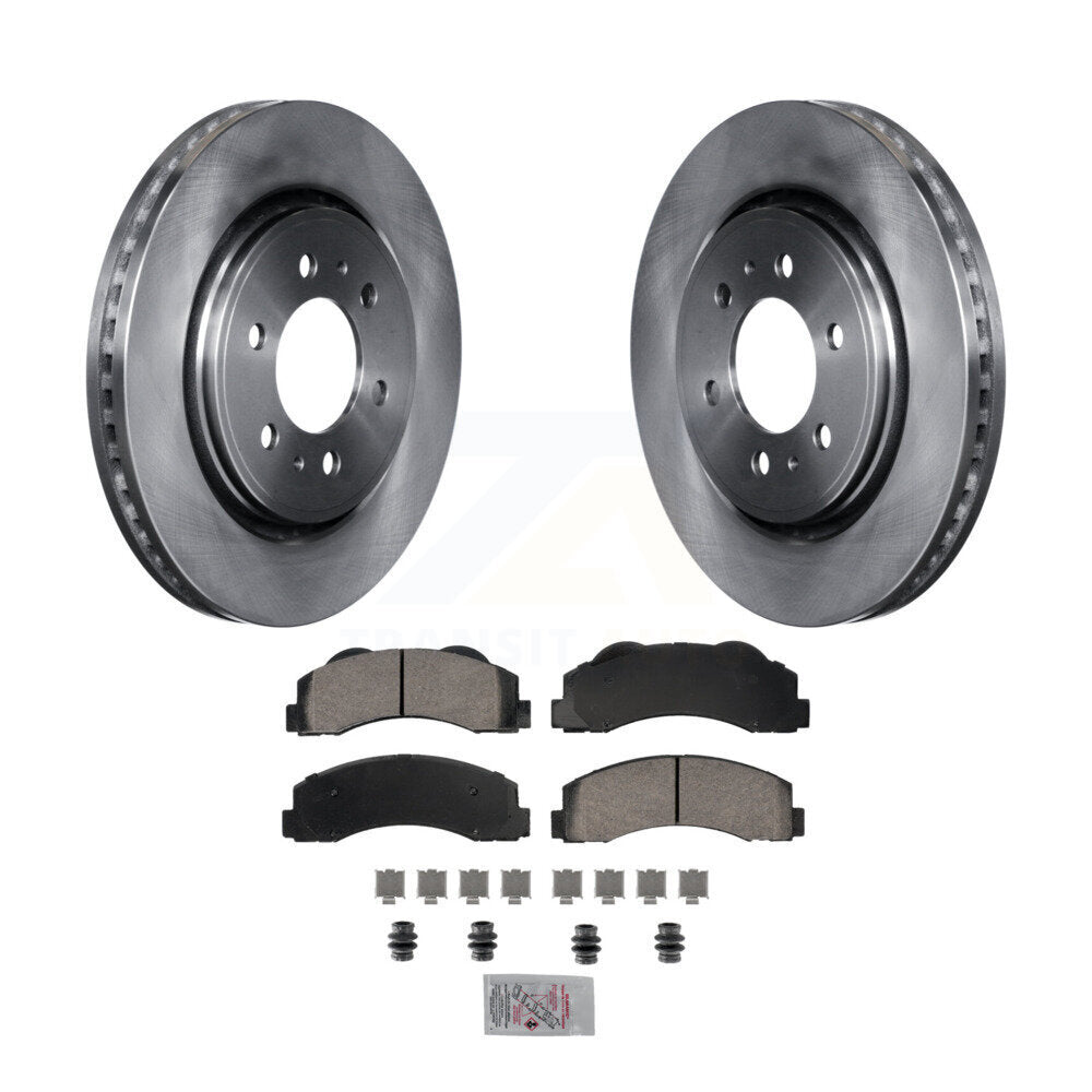 Front Disc Brake Rotors And Ceramic Pads Kit For Ford F-150 Expedition Lincoln Navigator K8A-107217