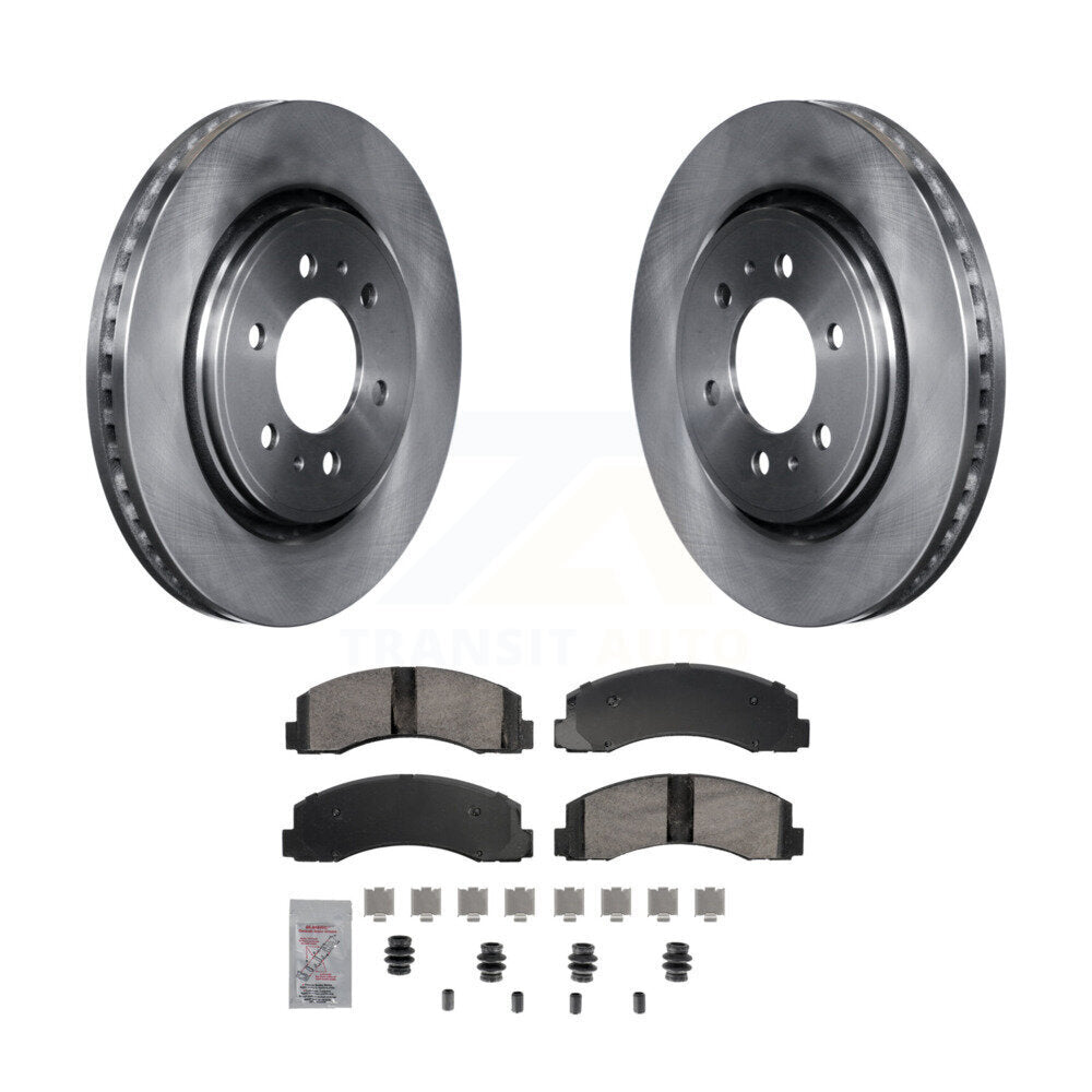 Front Disc Brake Rotors And Ceramic Pads Kit For Ford F-150 Expedition Lincoln Navigator K8A-107221