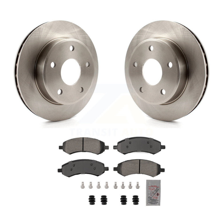 Front Disc Brake Rotors And Semi-Metallic Pads Kit For Dakota Dodge Ram Mitsubishi Raider K8A-107223