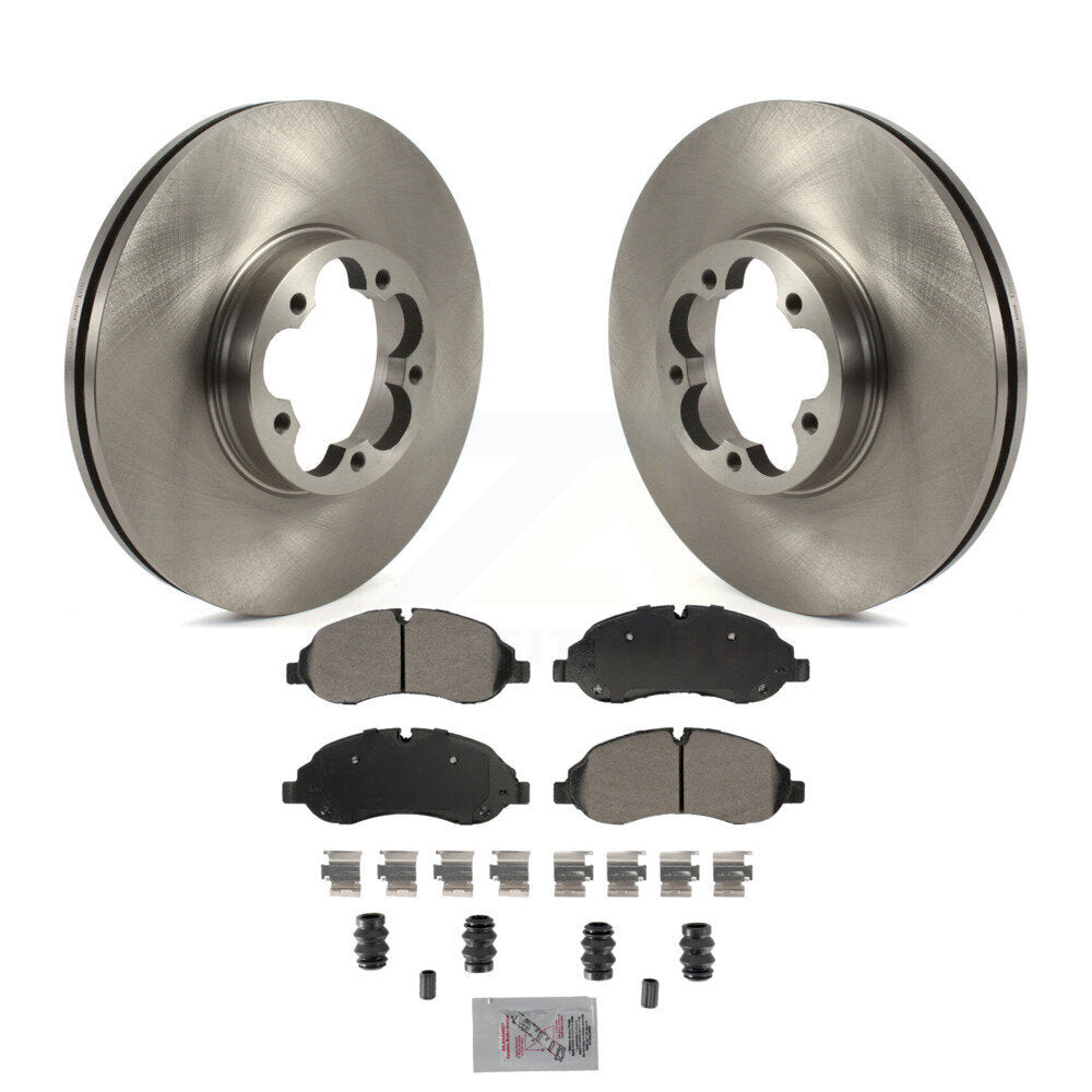Front Disc Brake Rotors And Semi-Metallic Pads Kit For Ford Transit-350 HD K8A-107226