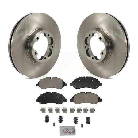 Front Disc Brake Rotors And Semi-Metallic Pads Kit For Ford Transit-350 HD K8A-107226