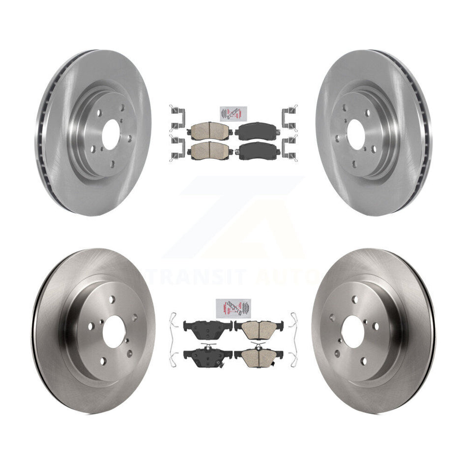 Front Rear Ceramic Pads And Disc Brake Rotors Kit For Subaru Outback WRX Legacy K8A-107237