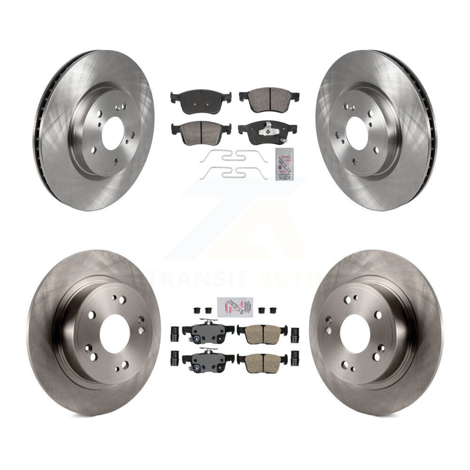 Front Rear Ceramic Pads And Disc Brake Rotors Kit For Honda Accord K8A-107241