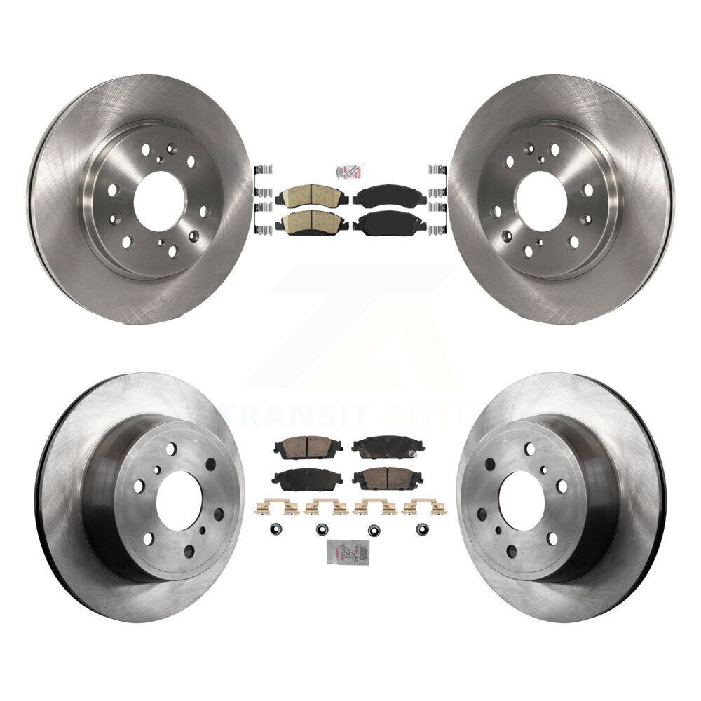 Front Rear Ceramic Pad & Brake Rotor Kit For GMC Sierra 1500 Chevrolet Silverado Tahoe XL K8A-107252