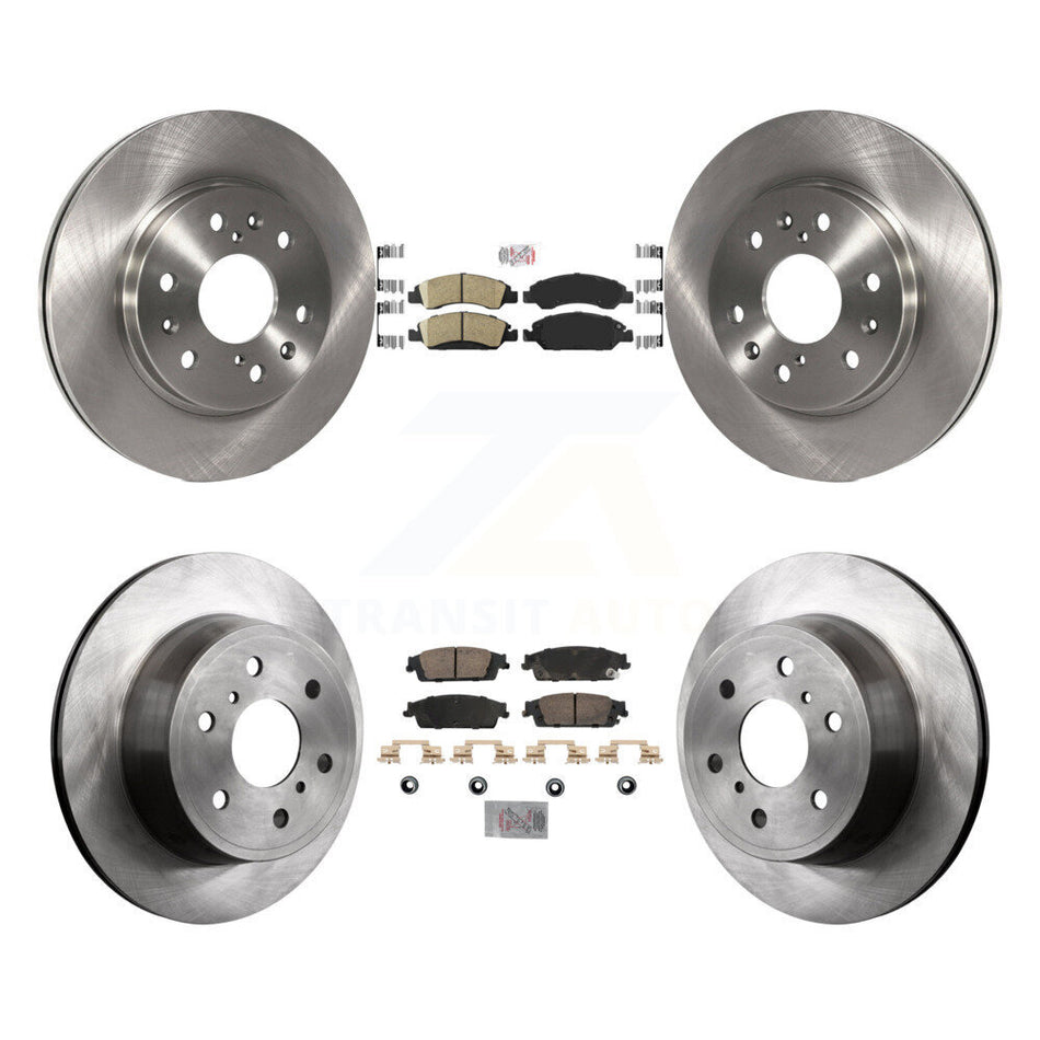Front Rear Ceramic Pad & Brake Rotor Kit For GMC Sierra 1500 Chevrolet Silverado Tahoe XL K8A-107252